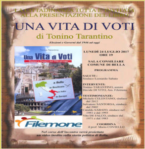 Una vita di voti presentazione libro di Tonino Tarantino